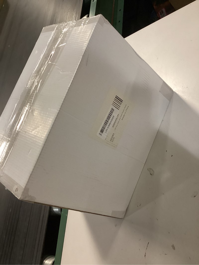 Condition photo showing New/Like New for liyh 100 pcs clear gold plastic plates - fancy scalloped disposable elegant wedding plates include 10.25" dinner & 7.5" dessert plate heavy duty for 50 guests mothers day