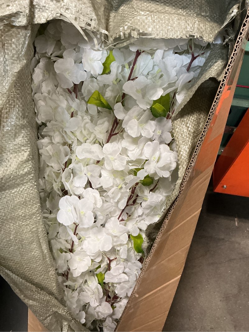 Condition photo showing Good Condition for artificial cherry blossom tree - handmade white fake cherry blossom tree centerpieces for wedding party christmas garden indoor & outdoor white 4 ft