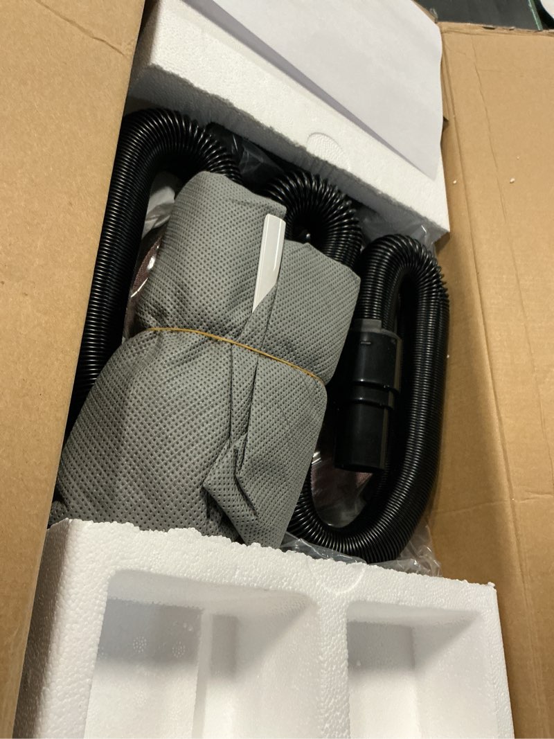 Condition photo showing Good Condition for mytol drywall sander, 7.2a electric drywall sander with vacuum dust collection, led light, 6 variable speed digital display 900-1800rpm, foldable & extendable handle green