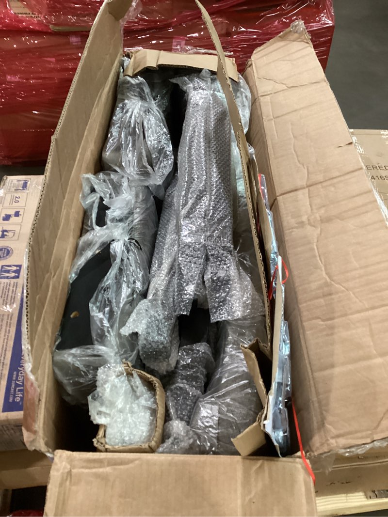 Condition photo showing Good Condition for (not complete )baxton studio henry modern and contemporary grey fabric upholstered and dark brown finished wood 5-piece dining set grey/dark brown