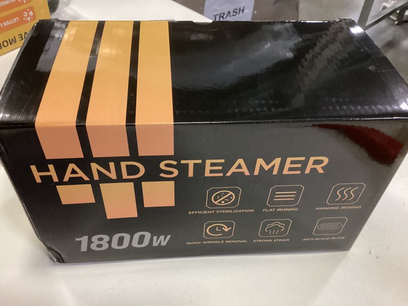 Condition photo showing New/Like New for 2025 Upgrade Steamer for Clothes, 2 in 1 Iron & Steamer for Quick Wrinkle Removal, 5 Adjustable Grades Temperature with LED Digital Display for Home, Office and Travel Use