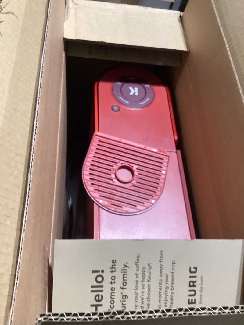 Condition photo showing Good Condition for Keurig K- Slim Single Serve K-Cup Pod Coffee Maker, with 3 Brew Sizes, Multistream Technology, 46oz Removable Reservoir, Scarlet Red