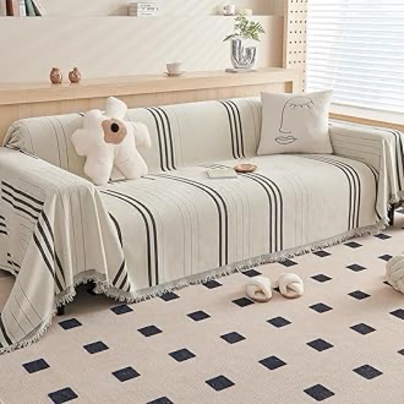 Couch covers elegant plain colored sofa cover