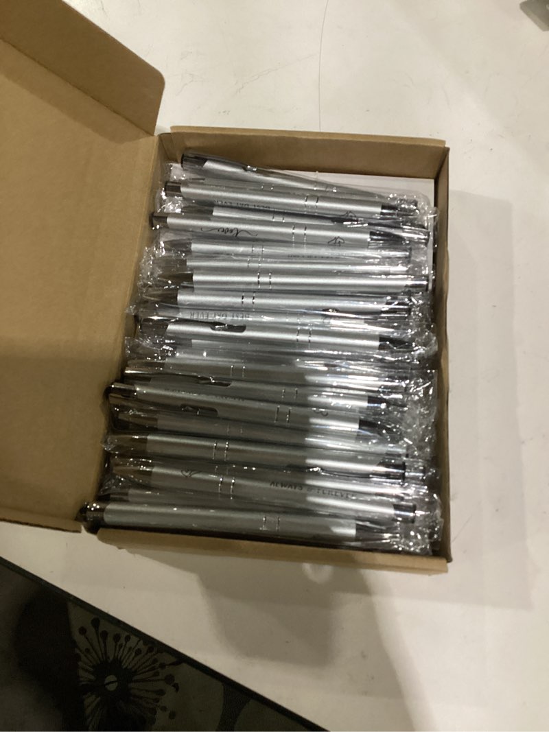Condition photo showing Good Condition for chiisong 50 sets bridal shower favors for guests wedding pens bulk with thank you cards bridal shower retractable ballpoint pen for guest gifts game prizes wedding souvenirs (floral) 50 floral