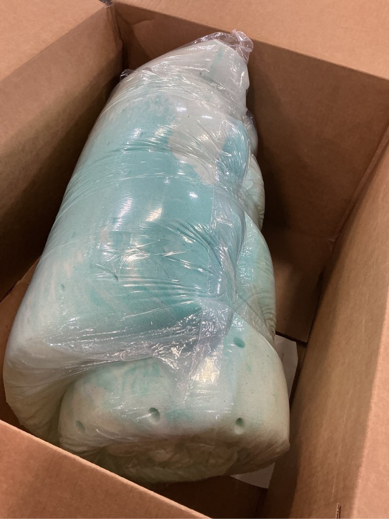 Condition photo showing New/Like New for Mattress Topper, 3 Inch Gel Memory Foam Mattress Topper for Full Size Bed Blue Full 3 Inch