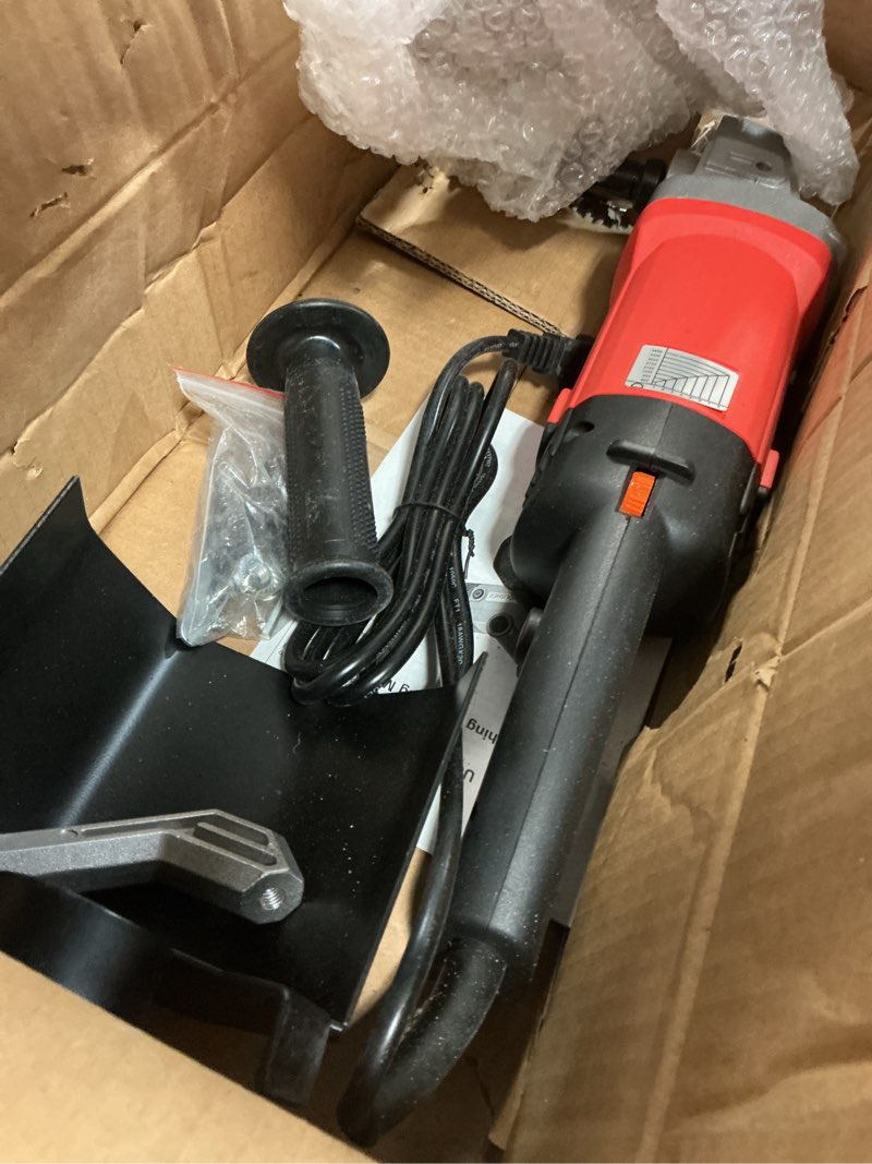 Condition photo showing As Is for surface conditioning tool, 1400w handheld stainless steel polisher, 6 variable speed metal burnishing machine, sander tool with polishing wheels, for metal, stainless steel, plastic, wood