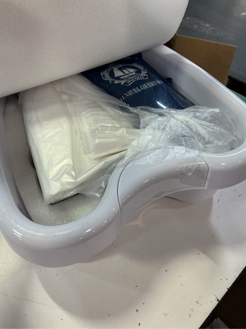 Condition photo showing Good Condition for upgraded ionic foot bath detox machine – no salt limit, no alarm shutoffs | one-touch 30-min auto spa | 2 arrays, 15 liners & detox sea salt | home foot spa for circulation & relaxation