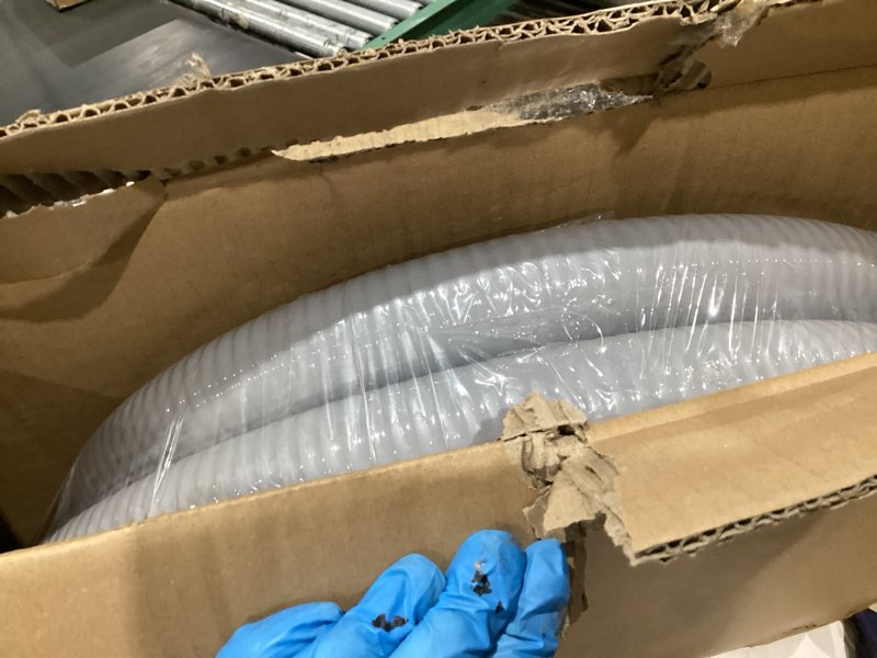 Condition photo showing Good Condition for liquid tight conduit 1-1/2inch 25ft,flexible non-metallic liquid tight flex electrical conduit and connector kit with 5 straight and 3 90-degree conduit connector fittings