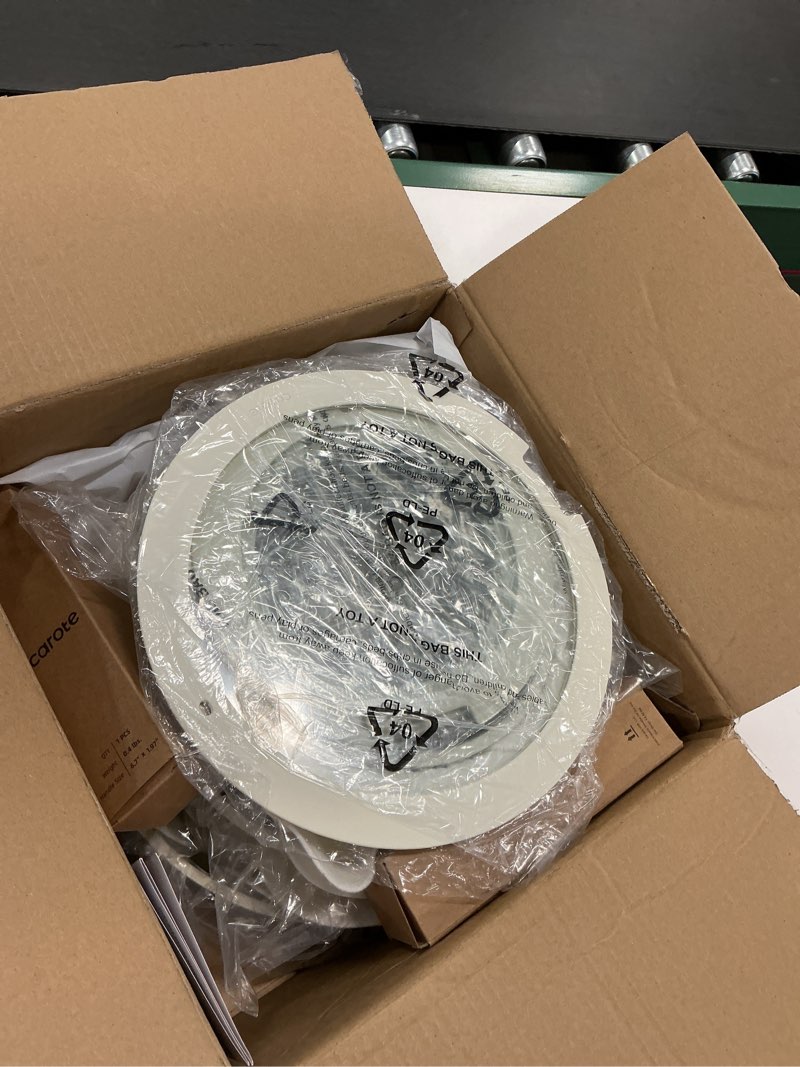 Condition photo showing Good Condition for CAROTE 16 Pots and Pans Set, Nonstick Cookware Sets, White Granite Induction Cookware Non Stick Cooking Set w/Frying Pans & Saucepans(PFOS, PFOA Free) Cream White 21 Piece