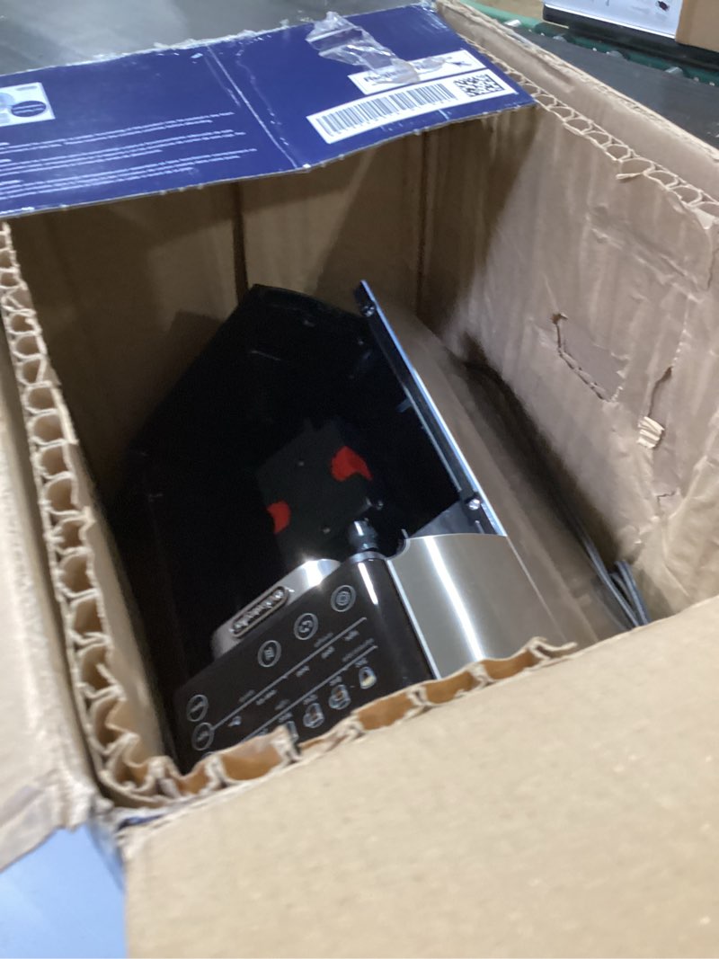 Condition photo showing As Is for de'longhi truebrew drip coffee maker, built in grinder, single serve, 8 oz to 24 oz with 40 oz carafe, hot or iced coffee, stainless,cam51035m true brew with carafe