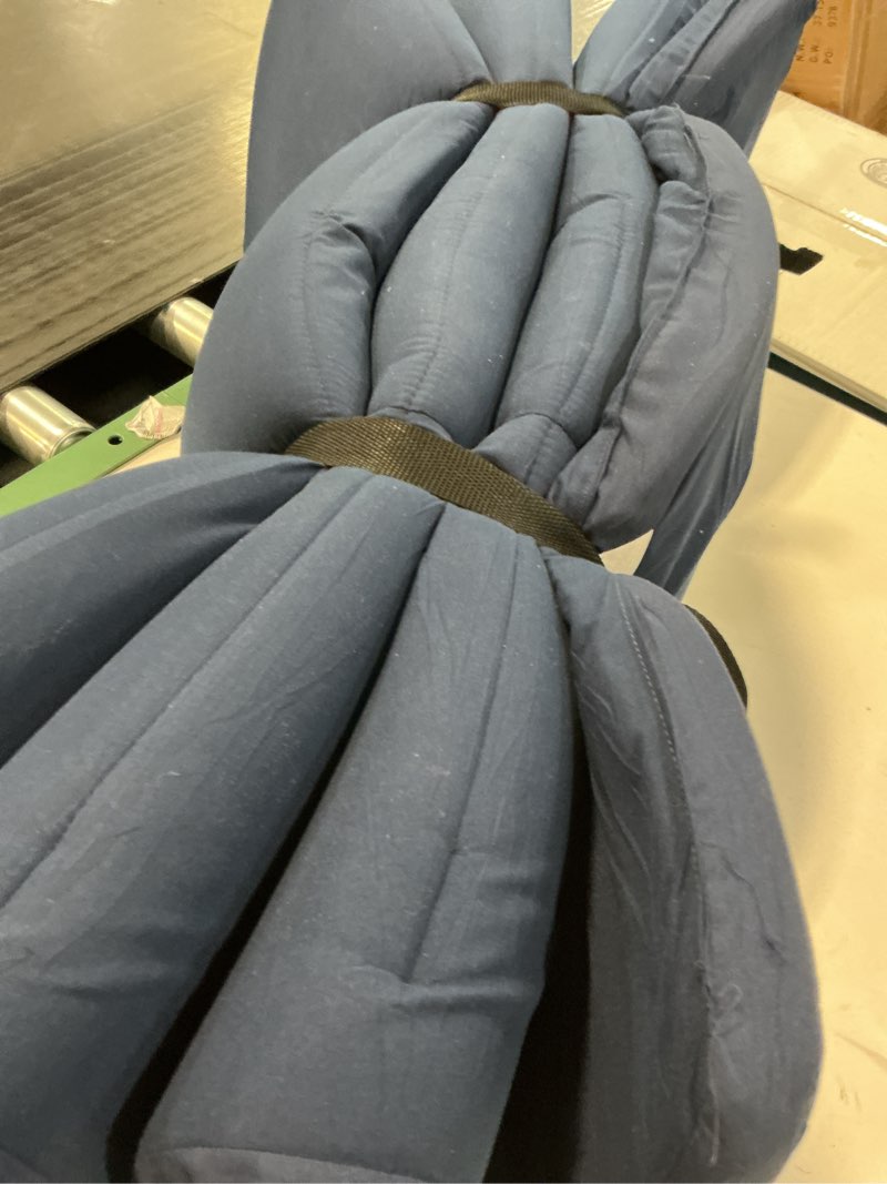 Condition photo showing As Is for Cot Mattress Topper (Improved Thickness), Foam Quilted Pads for Camping, Soft Comfortable Sleeping Cot Mattress Pad Only, Camping Pad 75"x30" for Camp Cot/Rv Bunk/Narrow Twin Beds, Navy 30x75 Inch (Pack of 1) Navy