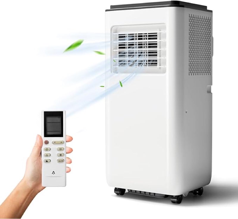 (Similar Product) Quiet 3-in-1 8000 BTU Portable Air Conditioner with LCD Remote, Dehumidifier & Fan for 350 Sq. Ft, 24H Timer, Auto Defrost, Energy Efficient