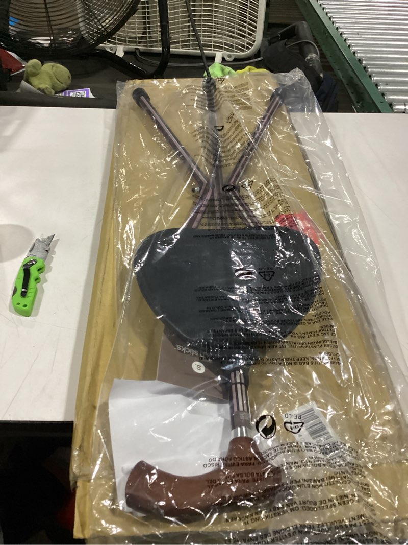 Condition photo showing Good Condition for switch sticks walking stick  walking cane chair  quad and folding cane with seat is 34 inches tall  fsa hsa eligible  and supports up to 220 pounds  kensington