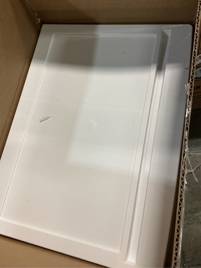 Condition photo showing Good Condition for iris usa plastic drawer storage organizer rolling cart, with wheels casters, 3-drawers, for art craft supplies bathroom dorm bedroom laundry room, wide, white white 3 drawer