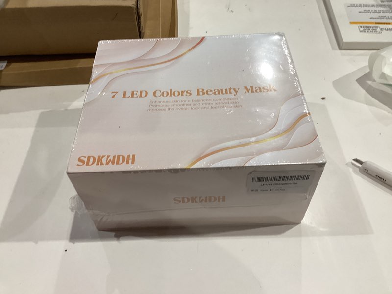 Condition photo showing New/Like New for Red Light Therapy for Face, Led Face Mask Light Therapy, Anti-Aging Infrared Therapy for Wrinkles, Fine Lines, 7-1 Colors LED Facial Skin Care Mask, Gold