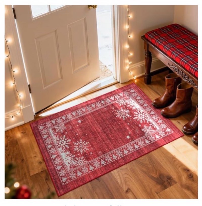 OJIA Modern Bordered Kitchen Rugs Non Slip Washable, Printed 2'x3' Entryway Rug Thin Soft Small Area Rug Indoor Door Mat Non-Shedding Throw Carpet Bathroom Runner for Bedside Bedroom 2' x 3' (Rectangular) Beige