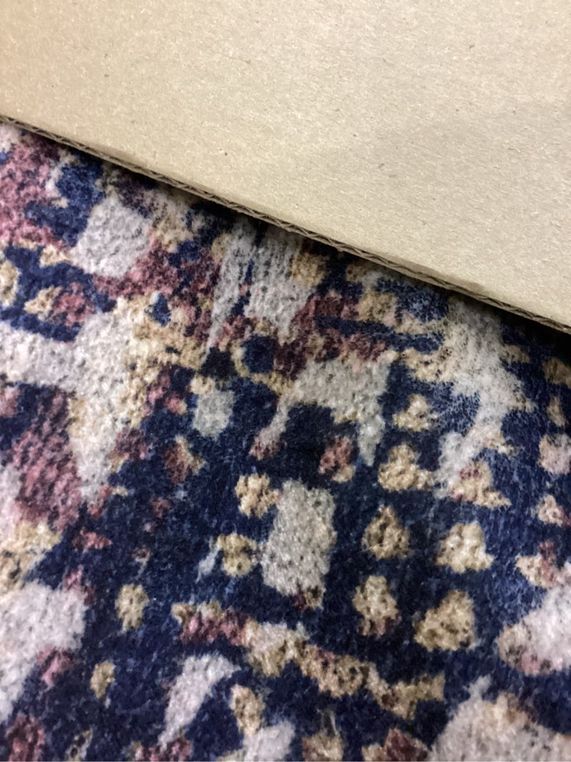 RUGSURE Washable Area Rug - 1/6" Thick Low Pile - Stain & Water Resistant Non-Slip Backing - Pet & C