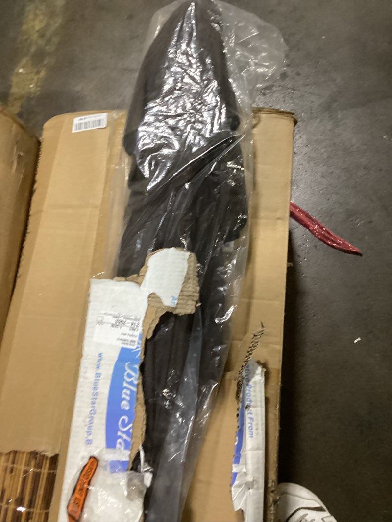 Condition photo showing As Is for Off-The-Wall Brella Sunbrella Half Umbrella, 7.5'-Width, Walnut 7.5'-Wide Walnut