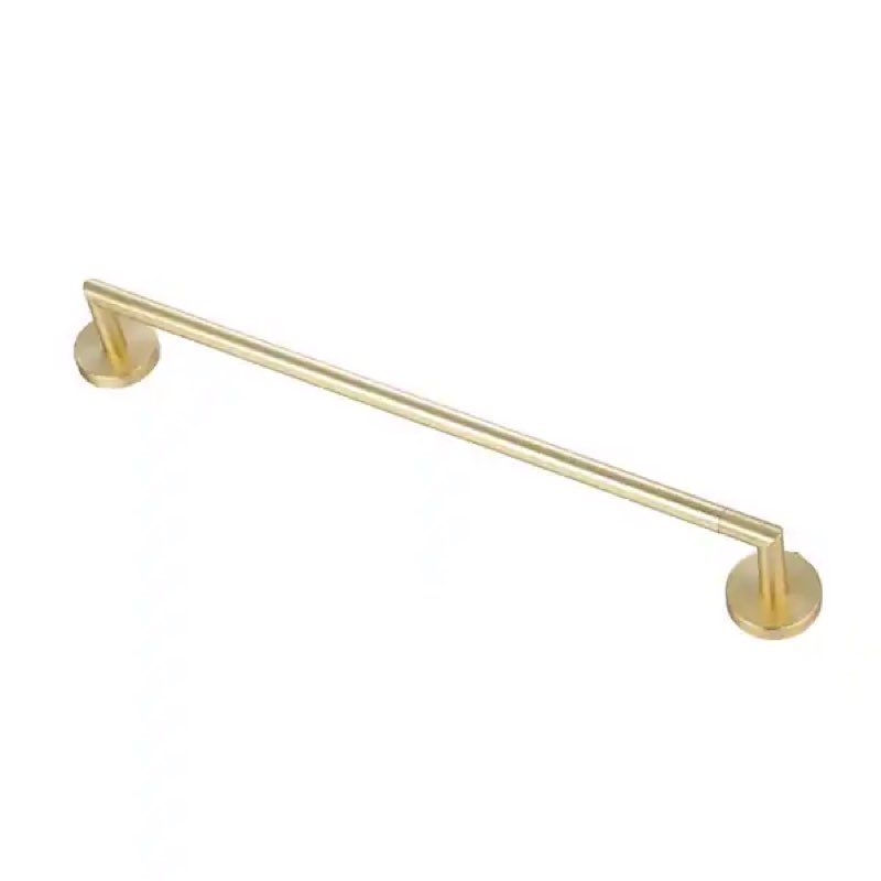 wall mounted towel bar-satin brass