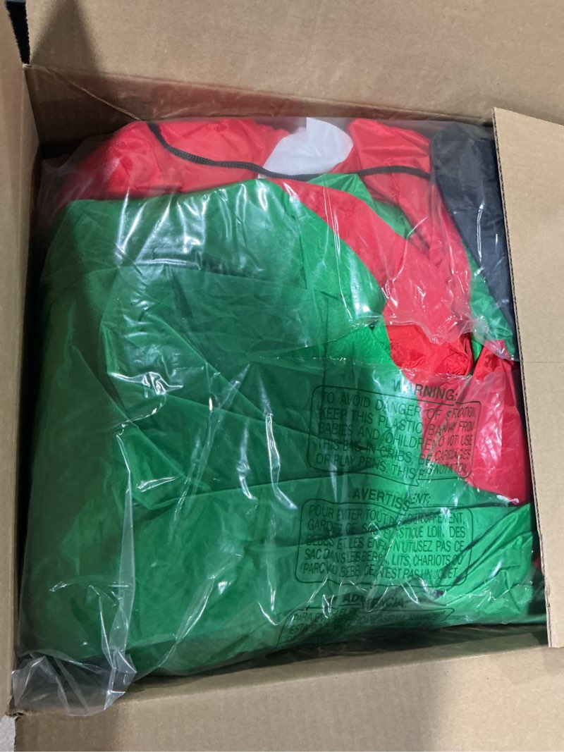 Condition photo showing As Is for COMIN 7 FT Christmas Inflatables Outdoor Decorations, Santa Blow Up Inflatable with Built-in LEDs for Christmas Indoor Outdoor Yard Lawn Garden