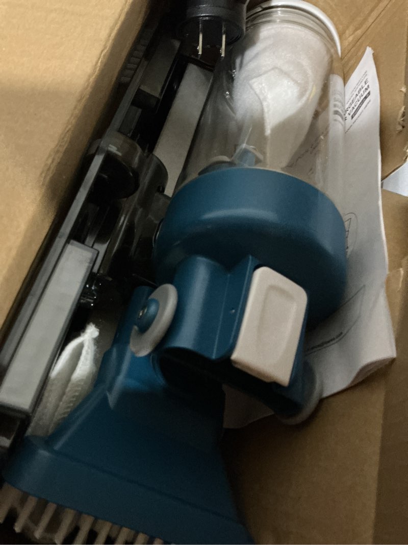Condition photo showing As Is for project source 11-in handheld pool vacuum