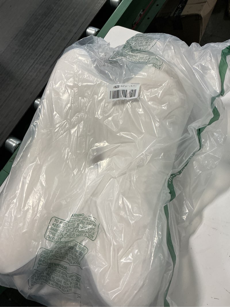 Condition photo showing Good Condition for Cervical Neck Pillow for Pain Relief - Ergonomic Side Sleeper Pillow for Neck Support, Contour Pillow for Bed Sleeping, Cooling Memory Foam Pillows Orthopedic Pillow for Back Stomach Sleepers White & Grey