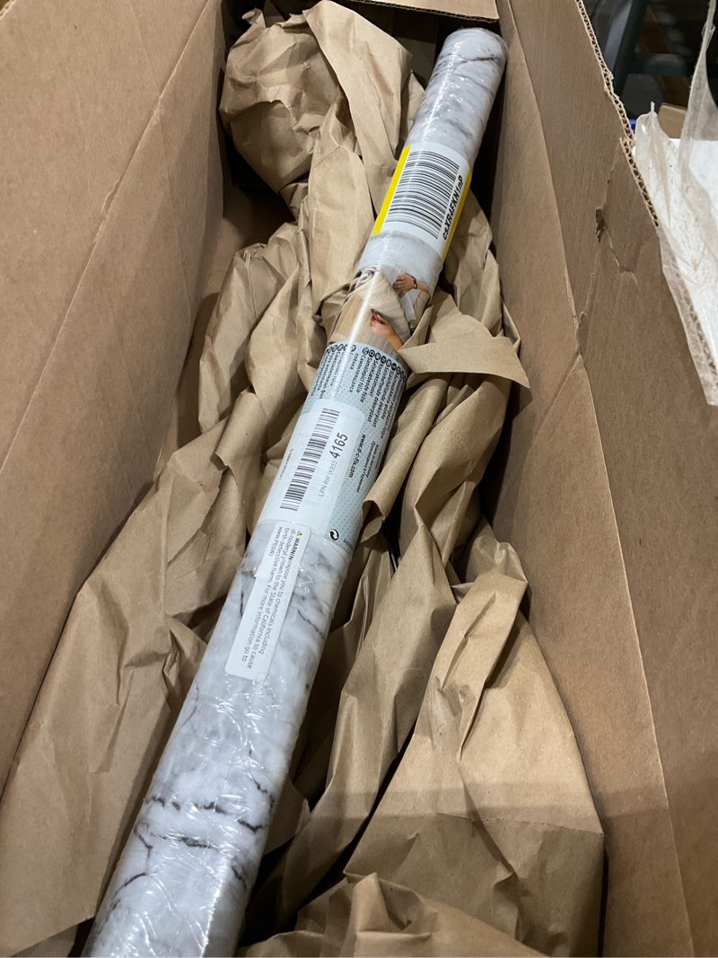 Condition photo showing Good Condition for d-c-fix 346-8149 Decorative Self-Adhesive Film, Romeo Marble, 26" x 78" Roll , Gray 26.6"W x 78.7"L