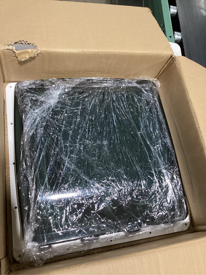 Condition photo showing Good Condition for kohree 14" rv vent fan 10 speed reversible: 12v super quiet rv roof vent fan for camper trailer bathroom, rv exhaust fan with remote control, temperature & rain sensor, removable screen green