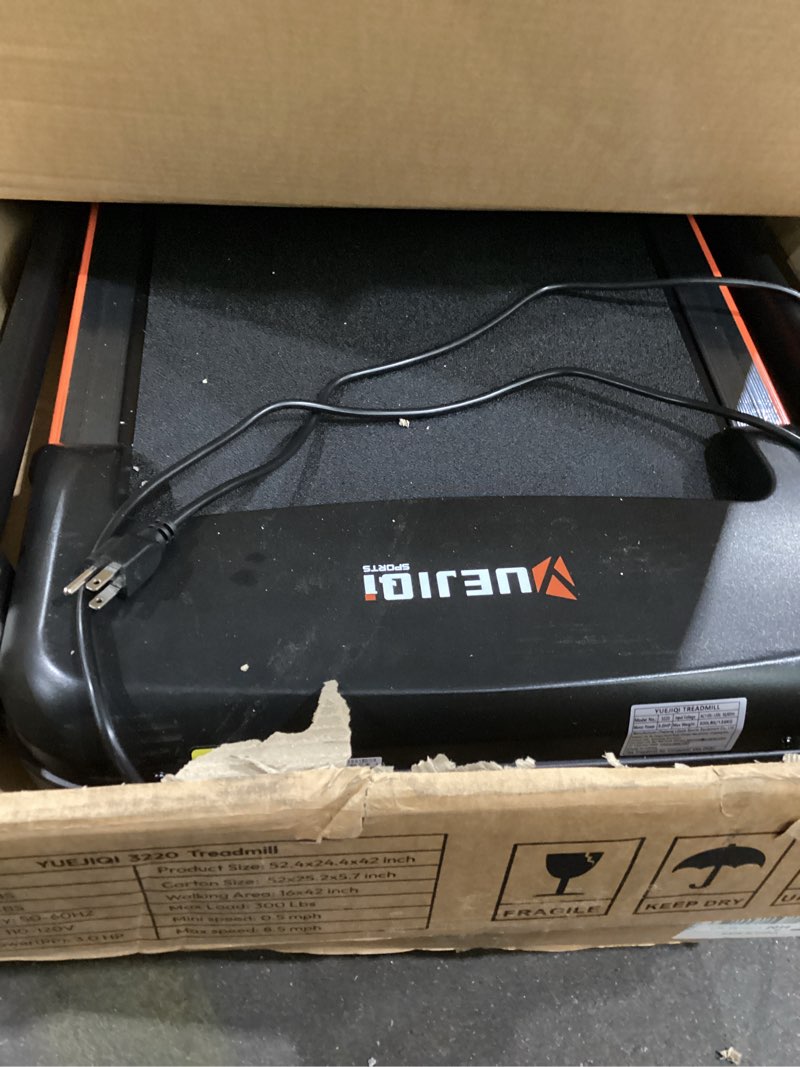 Condition photo showing Good Condition for Treadmills for Home, 3.0HP Quiet Brushless Foldable Treadmill with Incline, Small Space Portable Running Walking Machine, 300 Lbs Capacity with Bluetooth APP & Pulse Monitor Black