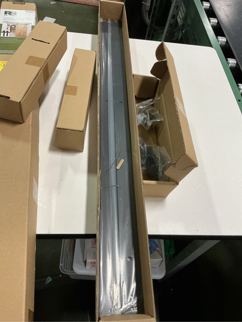 Condition photo showing Good Condition for (Parts missing) Realiabilt interior barn door hardware kit 78 in