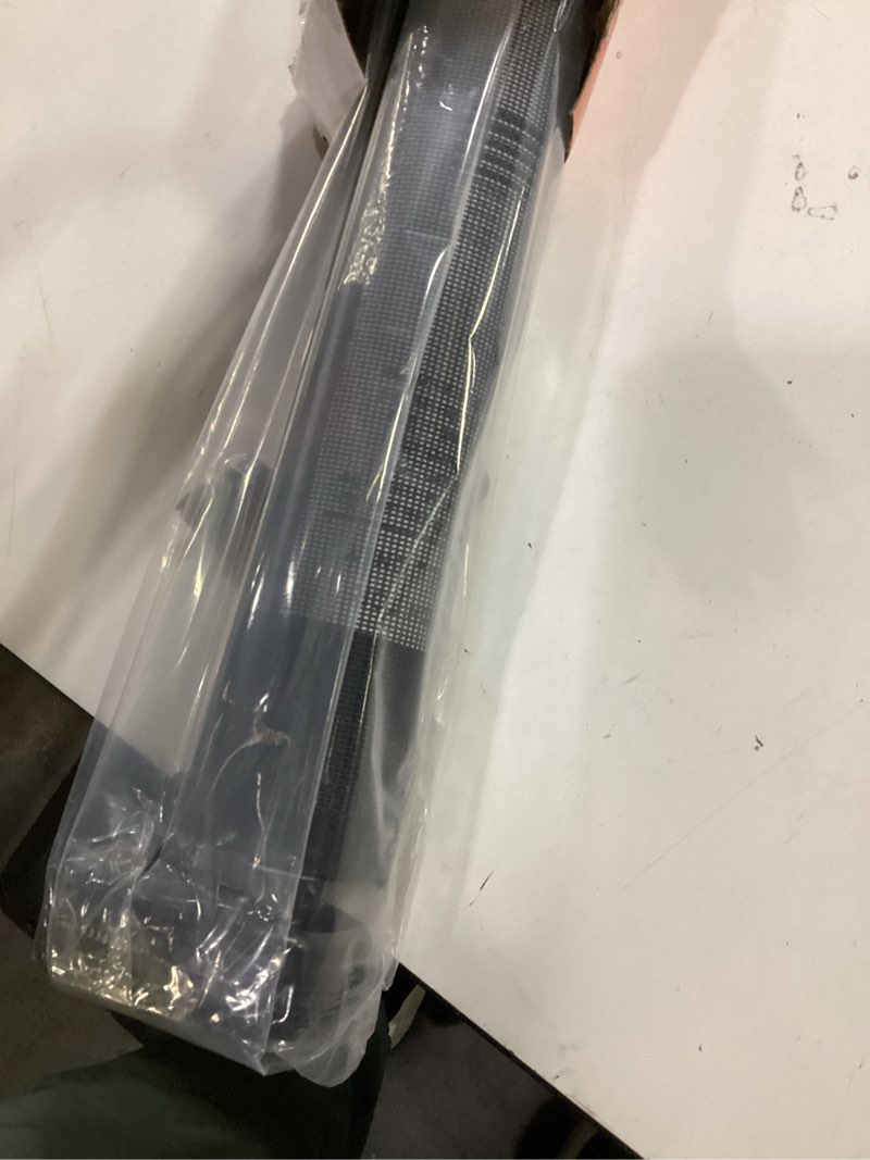 Condition photo showing Good Condition for reinforced 42” extra tall retractable baby gates with rods, extends up to 60” wide, tall retractable dog gate for doorways prevent crawling through mesh pet gate indoor outdoor, black black reinforced 42" tall x 60" wide