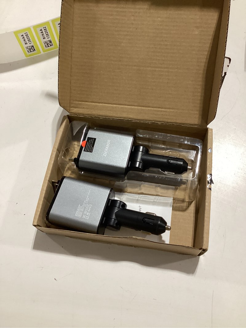 Condition photo showing Good Condition for [2 Pack] Retractable Car Charger 4 in 1 Fast Car Phone Charger 69W, USB C Car Truck Accessories Adapter with 2X Retractable Phone Charger Cords and USB Port for i Phone 17/16/15/14,for Samsung S25/S24 C + C Retractable Cords