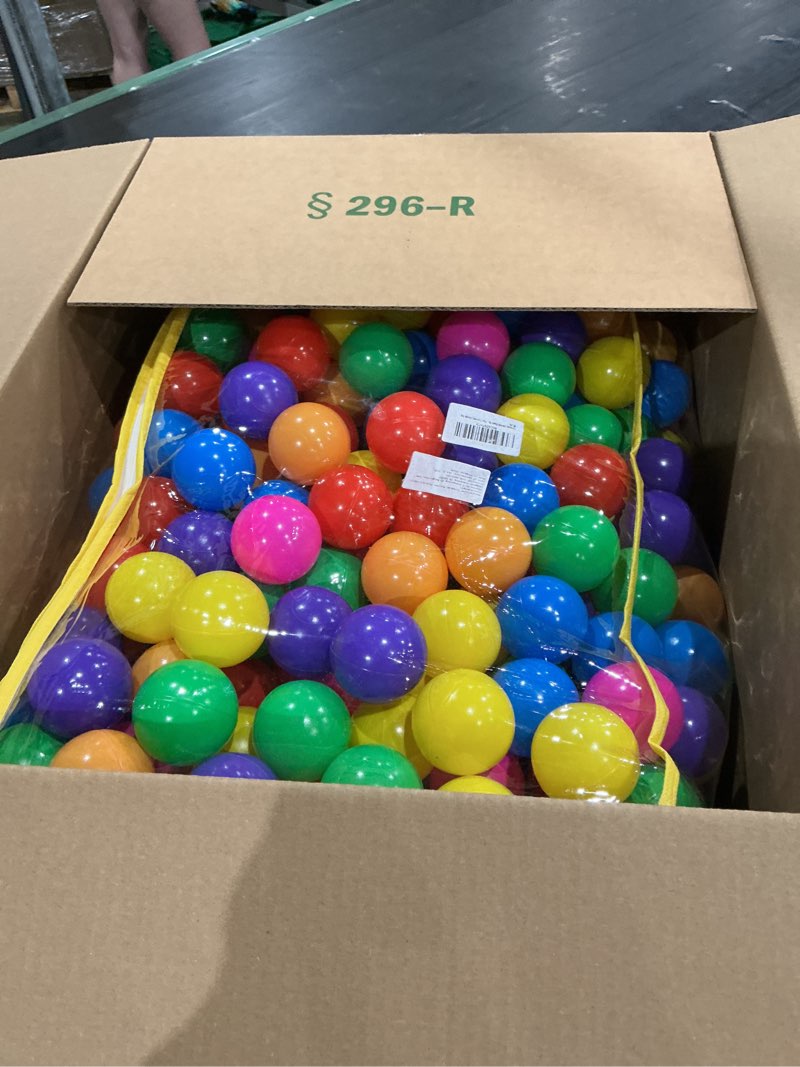 Condition photo showing Good Condition for hovenlay ball pit balls phthalate free bpa free crush proof plastic - 7 bright colors in reusable play toys for kids with storage bag 400 balls, 7 colors