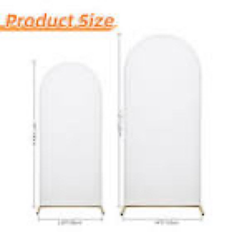 dreahotextil 7.2ft arch covers,arch backdrop stand fitted cover for wedding birthday party ceremony 