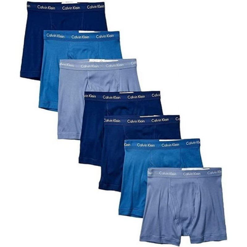 Calvin Klein Men's Cotton Classics Boxer Brief 7-pack (Medium)
