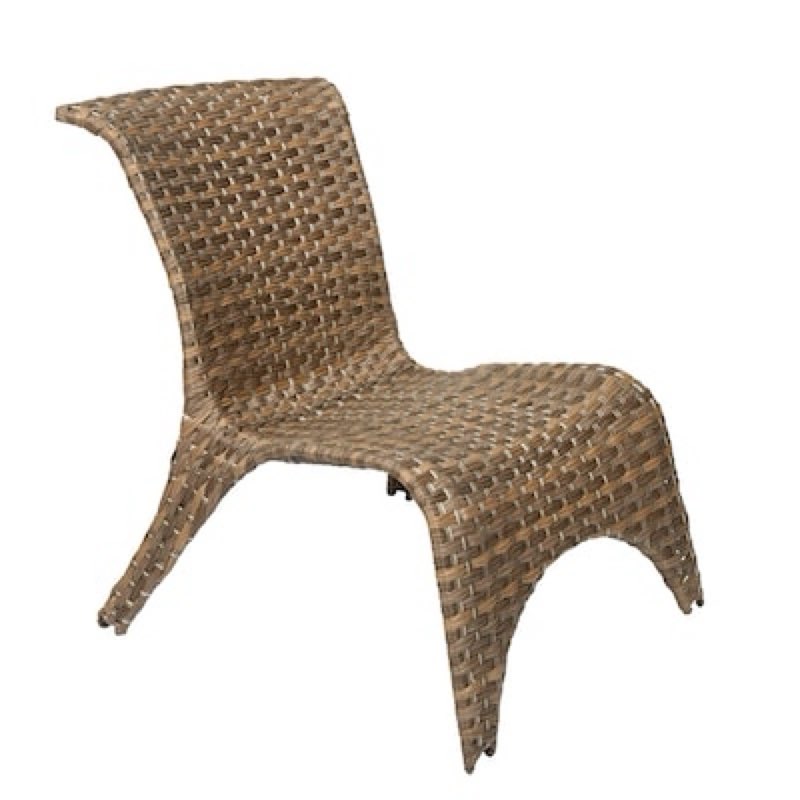  style selections lola wicker stackable black steel frame stationary conversation chair with woven