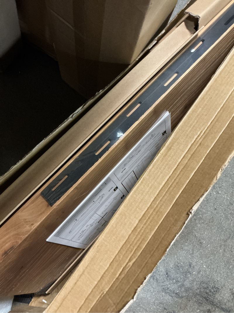 Condition photo showing Good Condition for floating shelves for wall, 36"x9.3" rustic solid live-edge elm wood wall shelves, heavy-duty floating shelves with invisible brackets, set of 2 for living room, bedroom, and kitchen, natural finish natural finish live edge, 36"w, 2packs