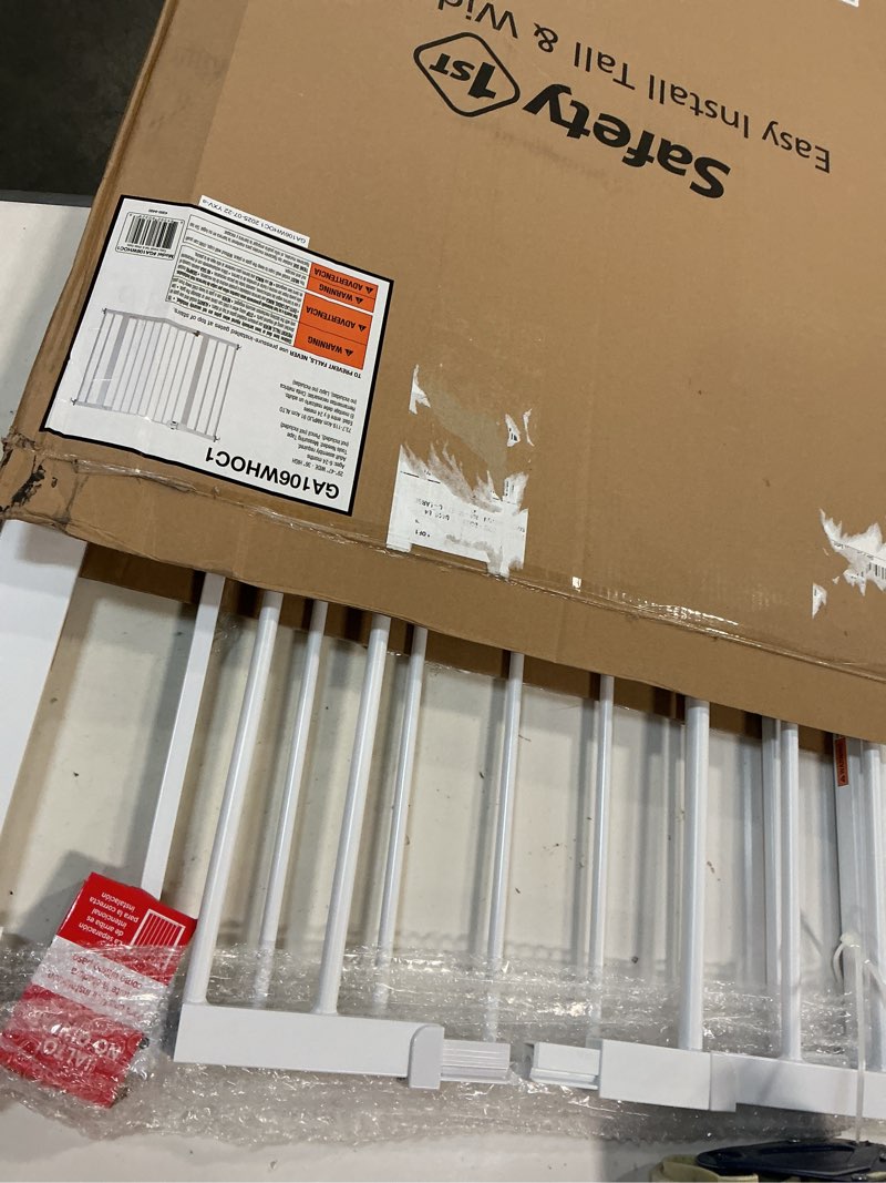 Condition photo showing Good Condition for Safety 1st Extra Wide Baby Gate with Door: Premium Child Safety, Extra Tall Gate for Doorways, Dog Gates, Easy Installation, 36" Tall & Wide, Fits 29"-47" 1-Pack 29" to 47" Wide x 36" Tall White