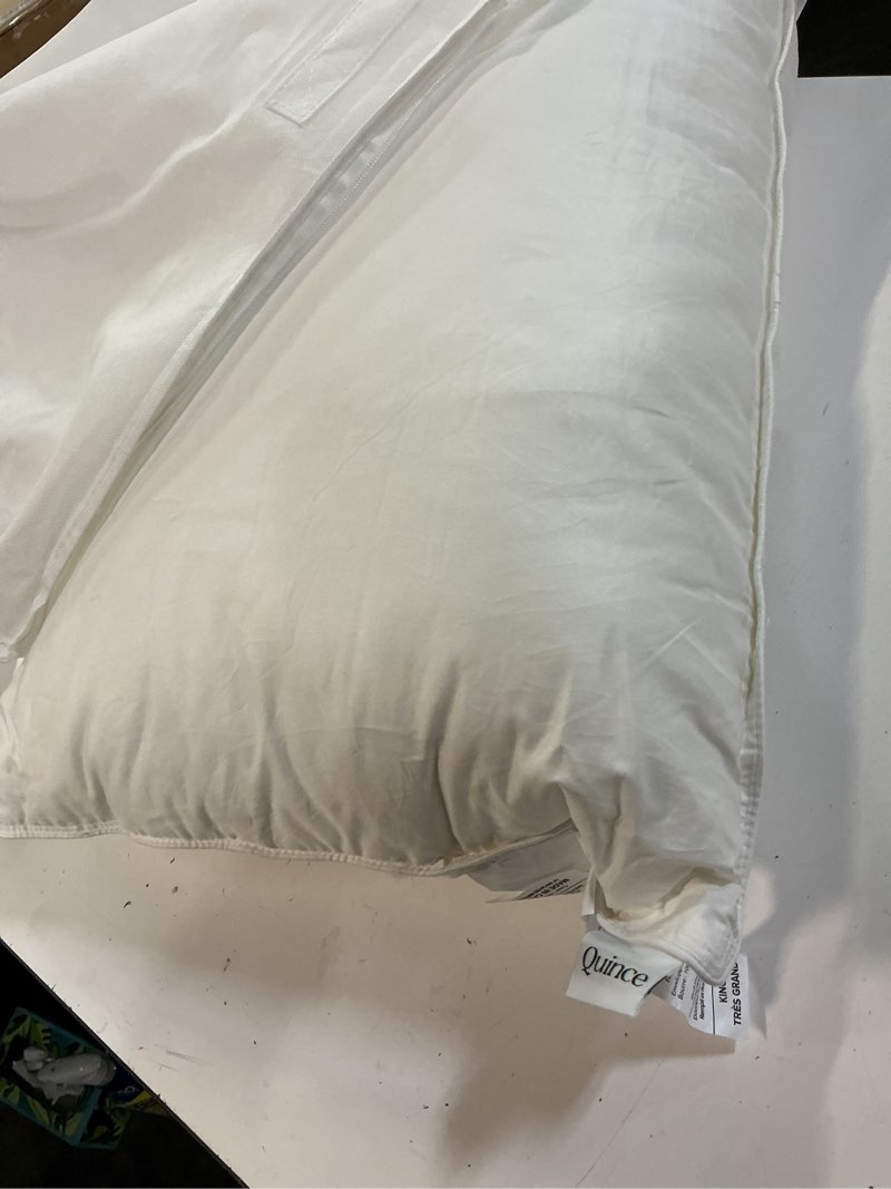 Condition photo showing Good Condition for premium down alternative pillow, king, medium/firm