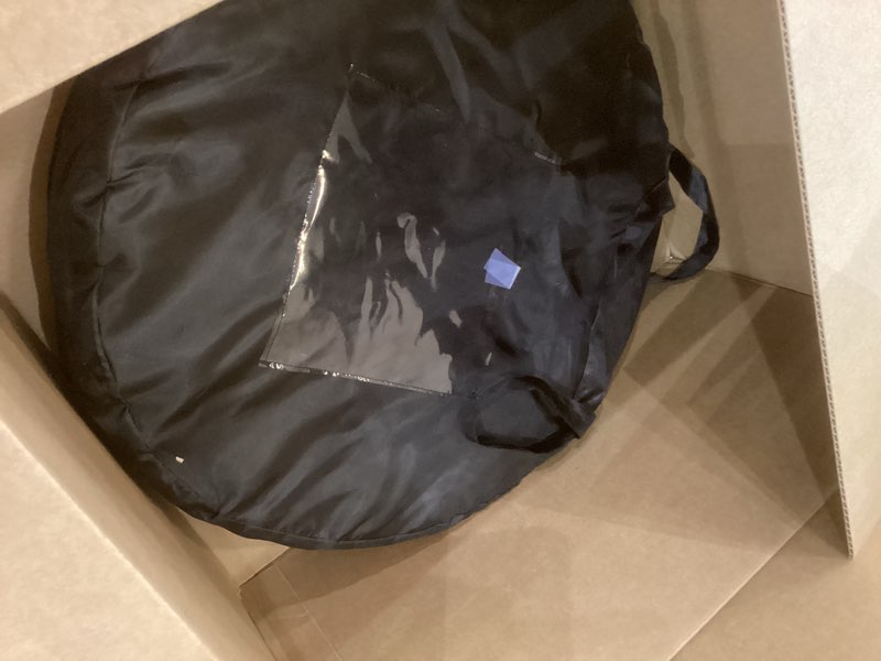 Condition photo showing Good Condition for Honey-Can-Do HMP-01454 Deluxe Nylon Pop Up Clothing Hamper on Wheels Black 27 inches x 18.5 inches,Large