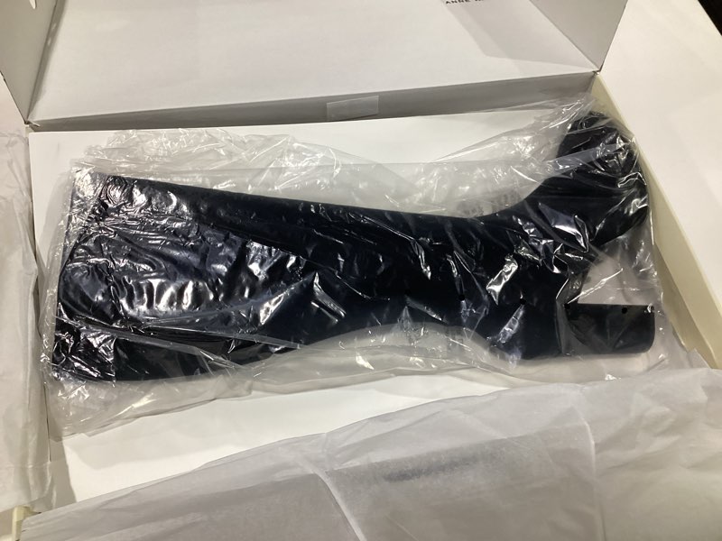 Condition photo showing Good Condition for Anne Klein Womens AKJOURNEY Zipper Knee-High Boots 9.5 Black Suede