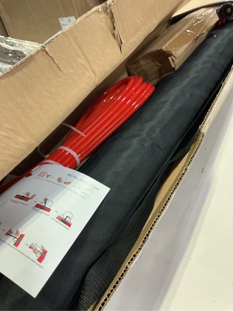 Condition photo showing Good Condition for 35ft water fed pole kit adjustable solar panel cleaning kit cleaner tool for window glass roof outdoor glass brush window washing equipment (35ft) 35ft red