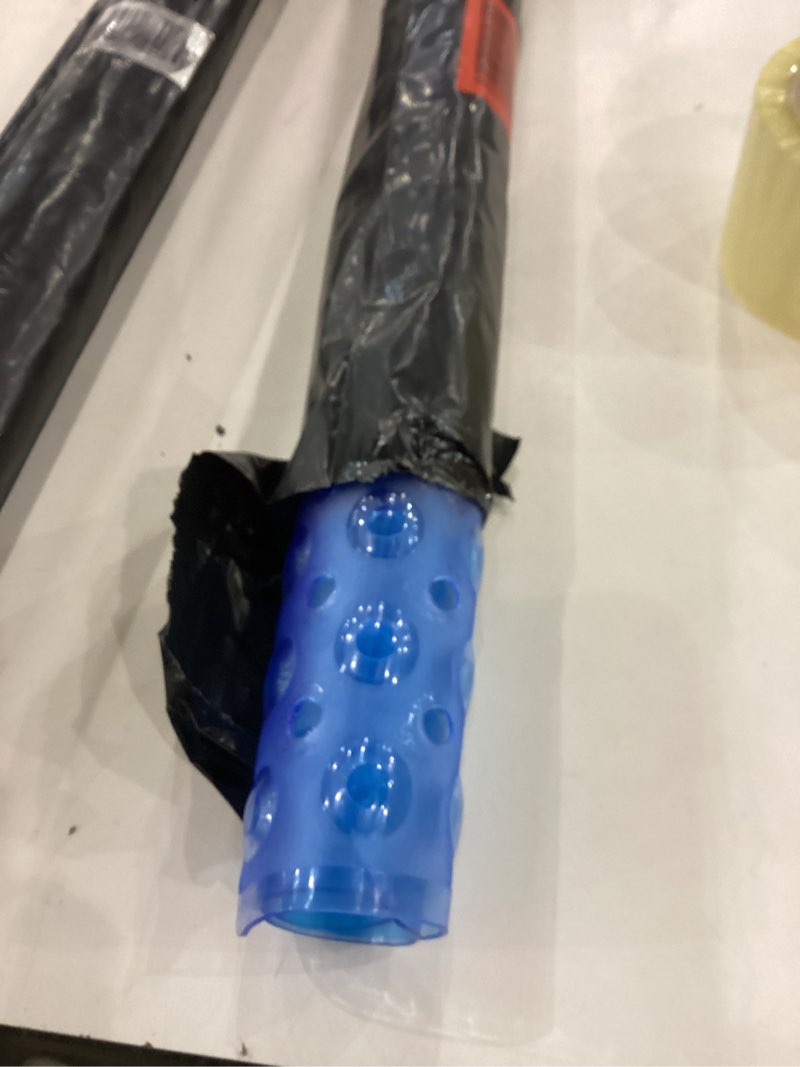 Melange Shower Mat Non Slip Anti Bacterial Square PVC, 21 x 21, Clear Blue