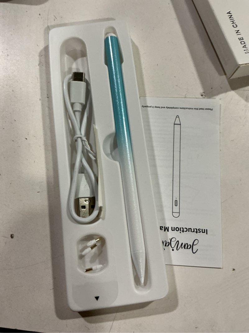 Condition photo showing New/Like New for stylus pen for ipad 6th-11th generation-2x fast charge active pencil compatible with 2018-2026 apple ipad pro 11"/12.9"/m4, ipad air 3/4/5/m2/m3/m4,ipad mini 5/6/7 gen-gradient white blue