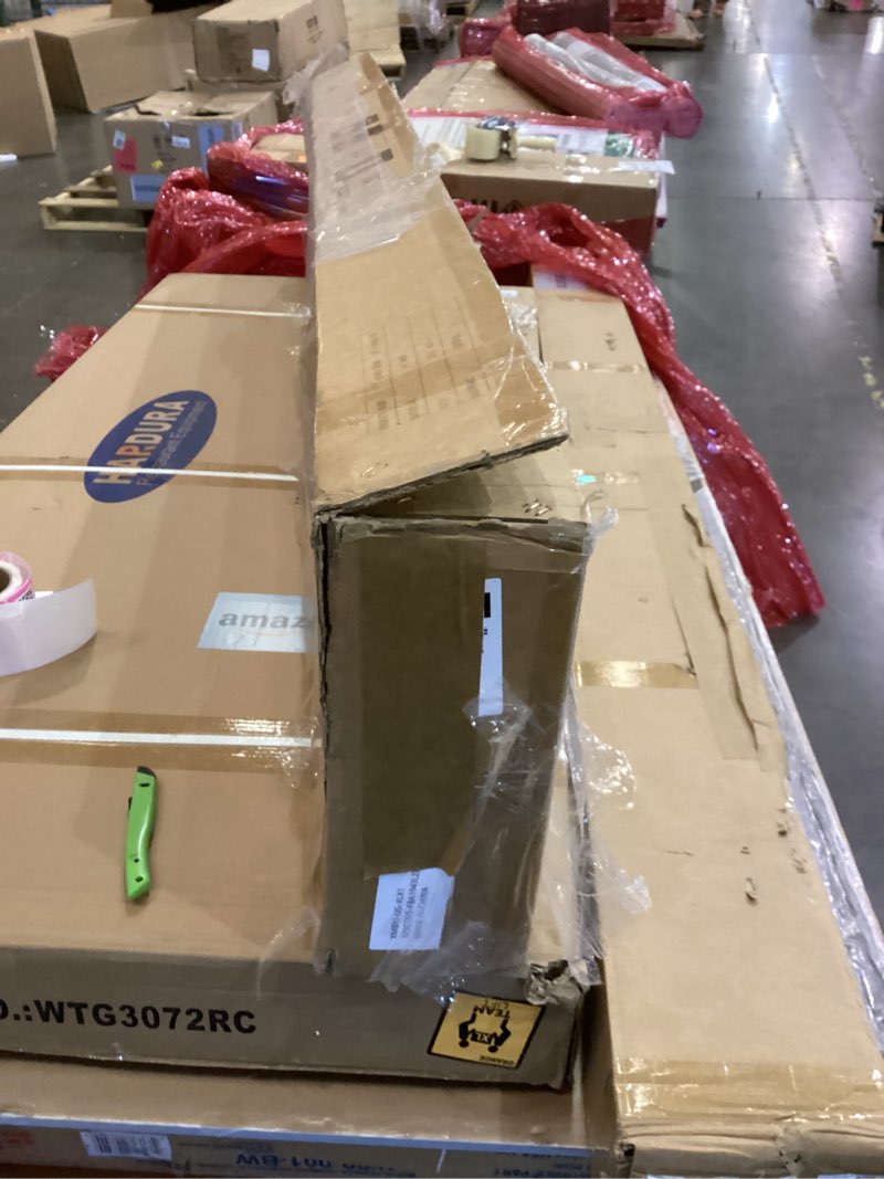 Condition photo showing Good Condition for fredbeck 36x84 inch white barn door with 6.6ft sliding door hardware kit included & handle,solid,mdf