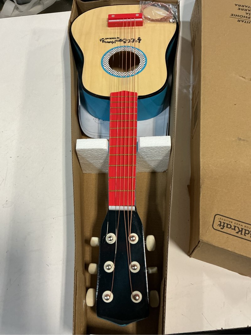 Condition photo showing New/Like New for KidKraft Lil' Symphony Wooden Play Guitar, Kids Musical Instrument Toy, Gift for Ages 3+