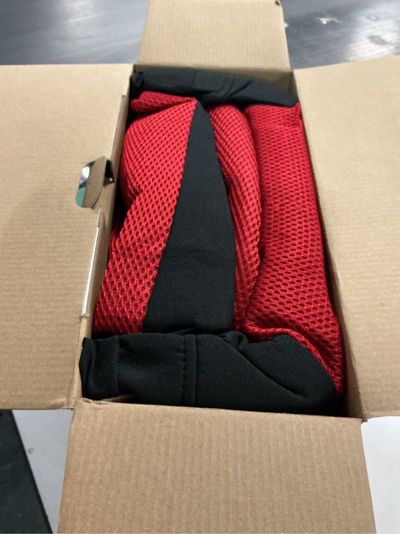 Condition photo showing As Is for CAROMOP Car Seat Covers Premium 3D Air Mesh Cloth Full Set Washable and Breathable Automotive Vehicle Seat Covers for Cars Interior, Universal Fit for Cars, Sedans, Trucks, SUVs (Black/Red)