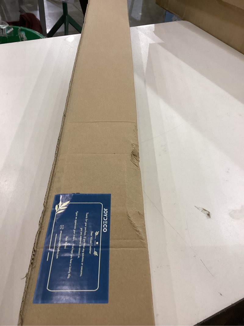 Condition photo showing New/Like New for Joydeco No Drill Blackout Shades, Free-Stop Cordless Roller Shades, UV Protection, Thermal Insulated Blinds for Indoor Windows, Easy Install Window Blinds for Home and Office (Grey, 46" W X 75" H) Light Grey 46"W x 75"H