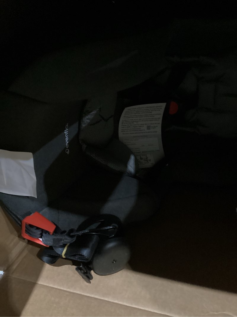 Condition photo showing Good Condition for evenflo tribute lx convertible car seat (saturn gray) new evenflo tribute lx convertible car seat