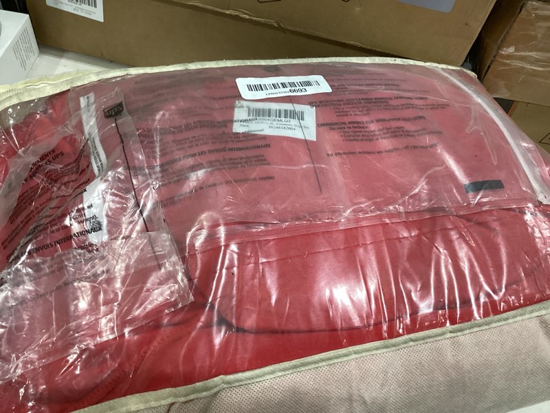 Condition photo showing New/Like New for 4 panels 5ft(w) x 20ft(h) red ceiling drapes for valentine’s day decoration – 20 ft extra long thick polyester wrinkle-free drapery tent decor decorations for birthday party ceremony stage swag 60"w x 240"l (pack of 4) red